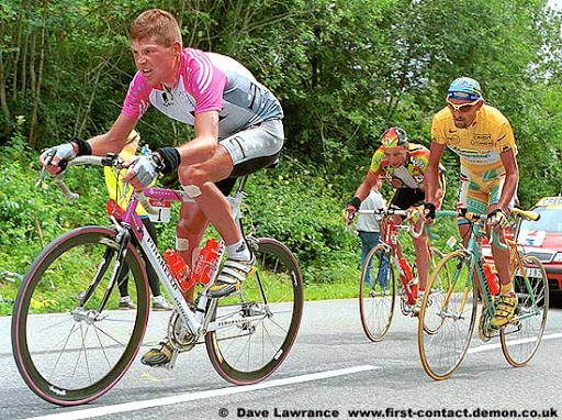 Marco Pantani Jan Ullrich en la etapa 16 del Tour de Francia 1998 2